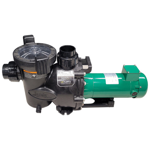 Jandy® FloPro® FHPM Two-Speed Pool Pump WetEnd with SunRay Solar Powered DC Variable Speed Motor - Off-the-Grid Swimming Pool Jandy® FloPro® FHPM Two-Speed Pool Pump WetEnd with SunRay Solar Powered DC Variable Speed Motor - Off-the-Grid Swimming Pool