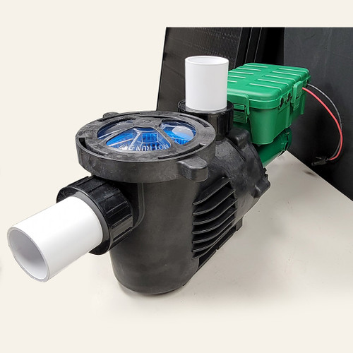 Hybrid Pond Pump 3 Inch - Utility Grid / Solar Powered AC/DC 24/7 Runtime - Made in the USA Hybrid Pond Pump 3 Inch - Utility Grid / Solar Powered AC/DC 24/7 Runtime - Made in the USA