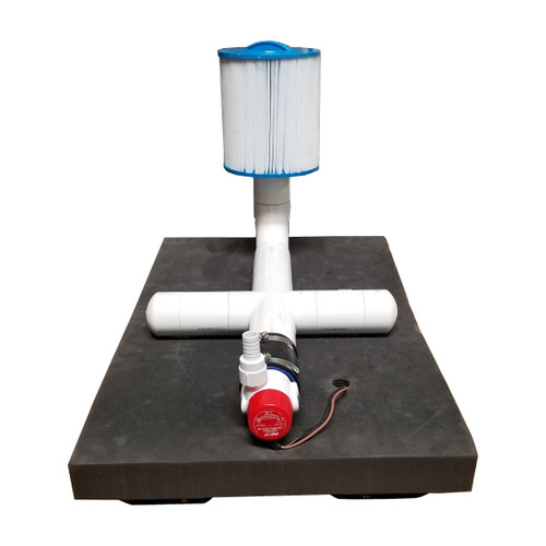 Bottom view, Pump and Filter. Bottom view, Pump and Filter.