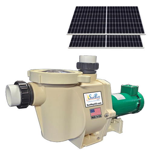 0.5HP Solar Pool Pump - SunRay SolFlo05HP Solar Variable Speed Pool Pump Customize - Made in the USA 0.5HP Solar Pool Pump - SunRay SolFlo05HP Solar Variable Speed Pool Pump Customize - Made in the USA