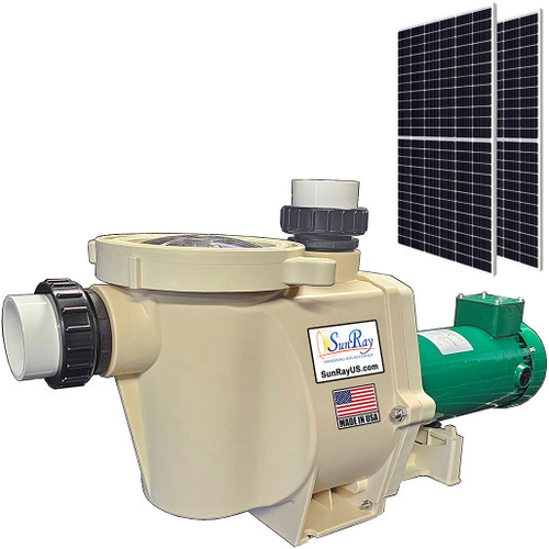 Hybrid Pool Pump - Utility Grid / Solar Powered AC/DC 24/7 Runtime Customize - Made in the USA