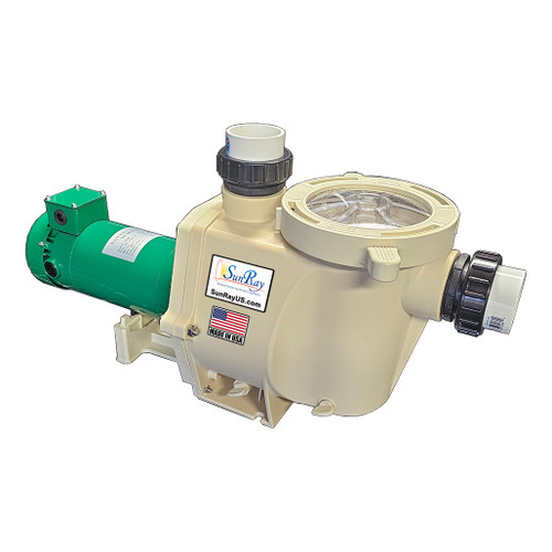 Hybrid Pool Pump - Utility Grid / Solar Powered AC/DC 24/7 Runtime Customize - Made in the USA