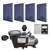 SunRay SolFlo2 - 4 Solar Panels 1kW Filter Pump Systems Complete 50GPM 50FT Head 120VDC Brushless Motor