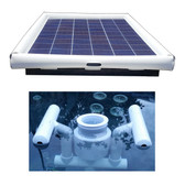 Savior Surface Pool Skimmer Floating Solar Pool Cleaner 120-watts Solar Powered