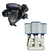 Bottom Feeder 0.5HP Solar Pool Filter Pump 6,000 GPH without PV Solar Open