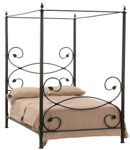 Leaf Canopy Iron Twin Bed Leaf Canopy Iron Twin Bed