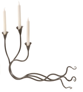 Windswept Iron Candle holder Triple Windswept Iron Candle holder Triple
