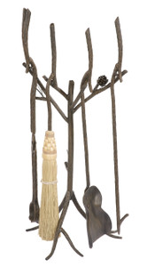 Iron Firetool Set - Pine Collection 5 Piece
