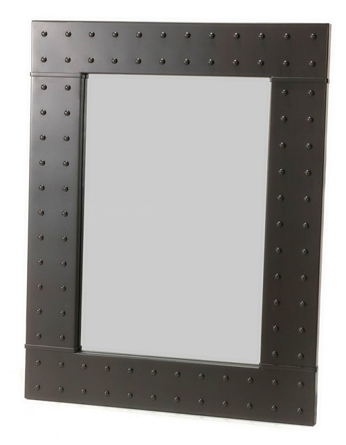 Merrimack Rivet Iron Wall Mirror