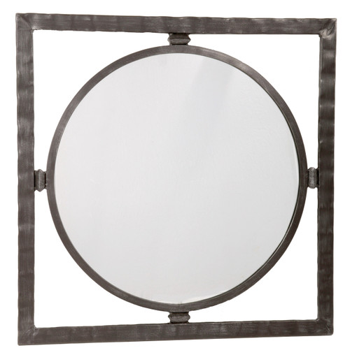 Forest Hill Iron Round Wall Mirror