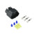 TE 3Pos Receptacle 3 Way Kit