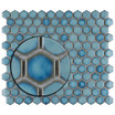 Hali Hexagon 1" Porcelain Mosaic