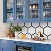 Mavis Geo Edge 1" Hex Porcelain Mosaic Matte