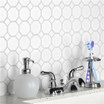 Mavis Octagon Matte White Porcelain Mosaic