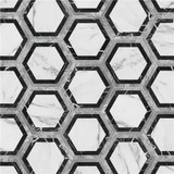 Bailey Marble Look Porcelain Hex 