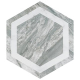 Bailey Marble Look Porcelain Hex 