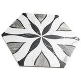 Bailey Marble Look Porcelain Hex 