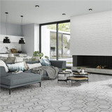 Bailey Marble Look Porcelain Hex 