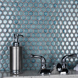 Hali Hexagon 1" Porcelain Mosaic