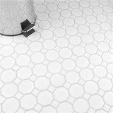 Mavis Octagon Matte White Porcelain Mosaic