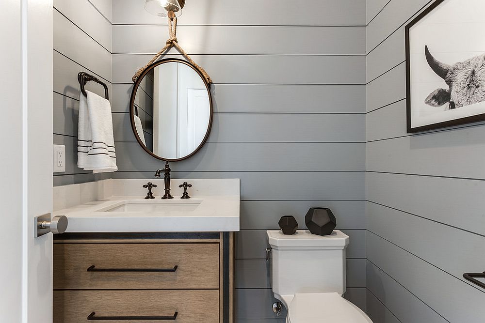 Small Powder Room Update with a Bathroom Vanity