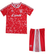 89-90 Retro Liverpool Home Kids