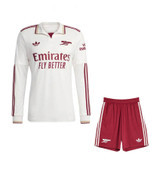 25/26  Arsenal Long Sleeve Third Kids Kit with free name and number