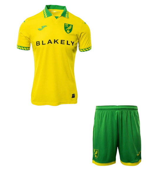 25/26 Norwich  Kids Home Kit with free name and number