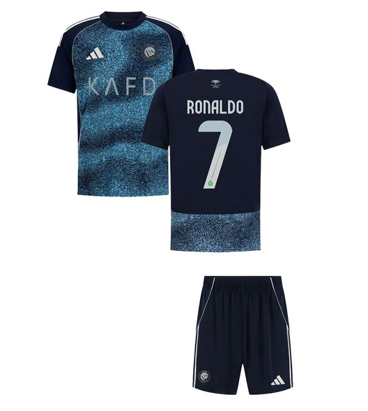 25/26 Ronaldo Al- Nassr Away Kids Kit