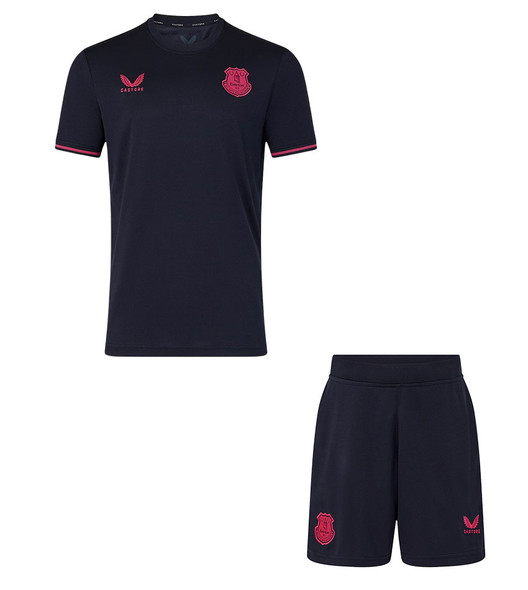 25/26 Everton Fourth  Kids Kit with free name and number