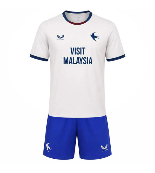 26/27  Cardiff Away Kids Kit with free name and number