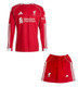 25/26  Liverpool Long Sleeve Home Kids Kit with free name and number