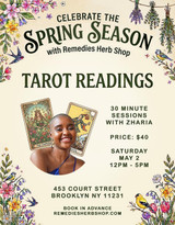 Spring Season Tarot Readings w/ Zharia - Saturday, May 2nd