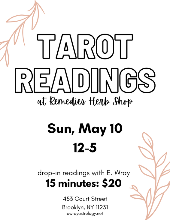 Drop-In Mini TAROT READINGS - Sunday, May 10th