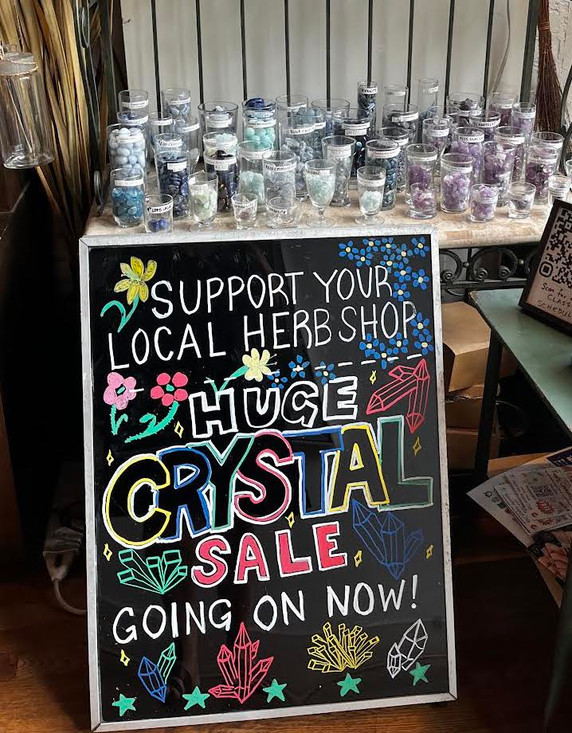 STORE WIDE CRYSTAL SALE! Through September