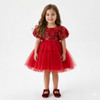 Nea girls party dress-Red