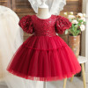 red dress on mannequin front