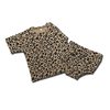 Leopard Unisex Top & Bloomer set flat lay