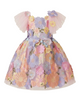 Bloom girls floral party purple dress