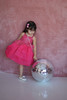 model wearing hot pink dress