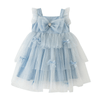 blue dress flat lay