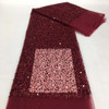 maroon sequins fabric