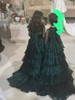 Yuna high low ruffled rhinestone studded dress