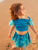 Dua Sequins Skirt Top Set