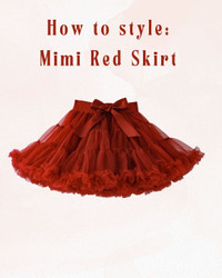 5 Creative Ways to Style a Red Mimi skirt