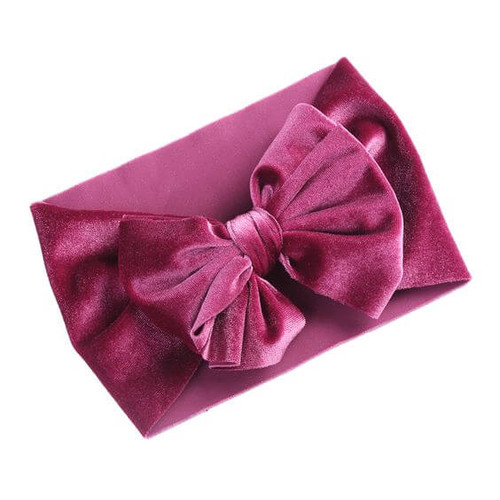 Orchid velvet headband