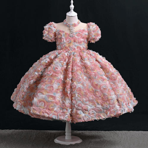 floral dress on mannequin front view