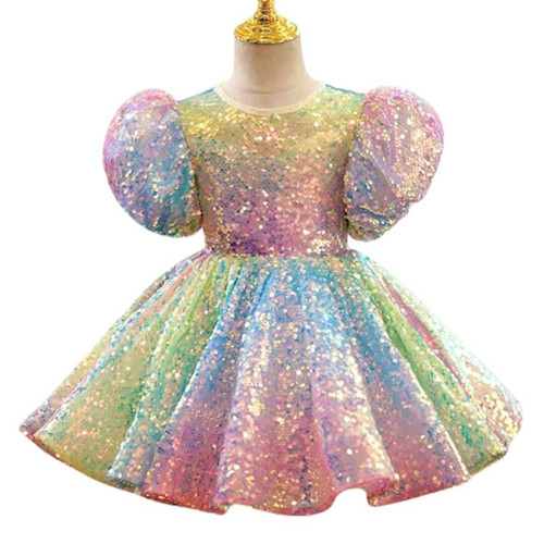 rainbow dress on a mannequin