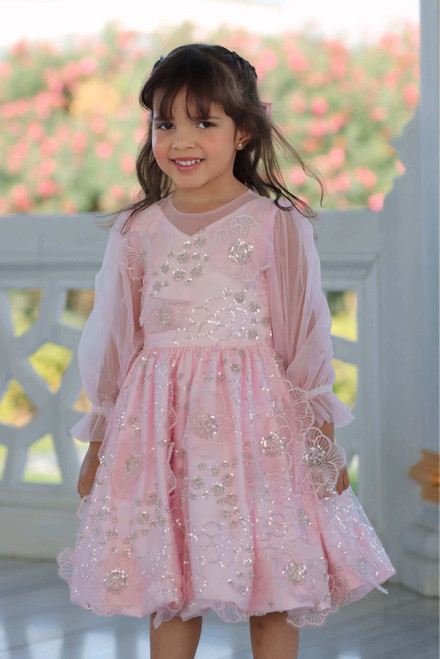 Alya Pink floral dress