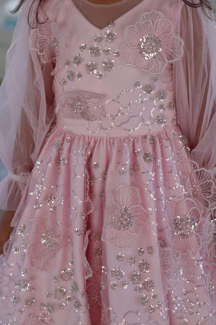 Alya Pink floral dress